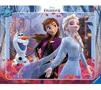 Ravensburger Kinderpuzzle - 05074 Magische Natur - Rahmenpuzzle für Kinder ab 4 Jahren, Disney Frozen Puzzle mit Anna und Elsa, mit 35 Teilen
