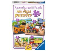 Ravensburger Kinderpuzzle - 05717 Tiere auf der Baustelle - 2,4,6,8 Teile my fir