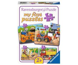 Ravensburger Kinderpuzzle - 05717 Tiere auf der Baustelle - 2,4,6,8 Teile my fir