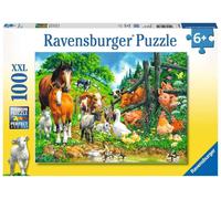Ravensburger Puzzle - Raduno di Animali, 100 Pezzi XXL - 1 pz.
