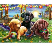 Puzzle RAVENSBURGER Pic Nic con Cani XXL 100 Pezzi