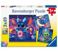Ravensburger Kinderpuzzle 3x49 Teile - Monsterchen