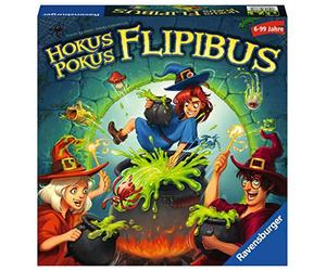 Ravensburger Kinderspiele 20355 - Gioco d'azione Hokus Pokus Flipibus con effetto sprint per bambini dai 6 anni in su