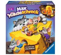 Ravensburger Kinderspiele 24562 - Max Mäuseschreck - Würfel-Laufspiel für 2 bis 4 Spieler ab 4 Jahren