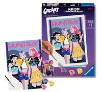 Ravensburger - KPop Demo Hunters: Creart Trend D | Dipingere Con I Numeri Adulti e Bambini | Kit Pittura | Quadro Da Dipingere Con Numeri 18x24cm | Tutto Incluso K-Pop