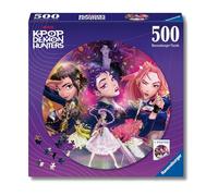 Ravensburger - KPop Demon Hunters | Puzzle 500 Pezzi Circolare | Dimensioni 52x52cm | Rompicapo Adulti | Regalo Adolescente Femmina | Include Poster Decorativo K-Pop