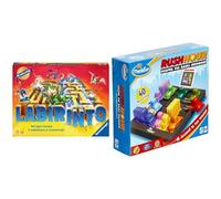 Ravensburger - Labirinto Gioco Da Tavolo, Da 2 A 4 Giocatori, 7+ Anni & ThinkFun - Rush Hour Scappa Dagli Ingorghi, Gioco di Logica per Bambini Età 8+ Anni