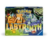 Ravensburger - labirinto pokémon glow in the dark: gioco da tavolo per 2-4 giocatori, ideale per bambini 7+, edizione in italiano