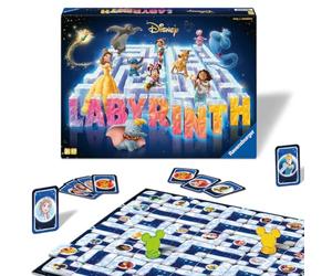 Ravensburger - Labyrinth Disney 100th | Laberinto Magico, 7+, 2-4 Giocatori | Edizione Disney 100th del classico Labyrinth: sposta le tessere, crea nuovi percorsi e trova i personaggi Disney. Da 7 anni.