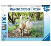 Ravensburger- Lama liefde 12941 - Soffice Amicizia 100 Pezzi XXL - Puzzle per Bambini dai 6 Anni in su, Colore Giallo