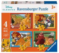 Ravensburger - Legpuzzel Disney Lion King - 4 Puzzels TOY NUOVO