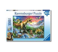 Ravensburger - L'Era Dei Dinosauri, Puzzle Bambini 6+ Anni, 100 Pezzi XXL | Puzzle XXL da 100 pezzi di L'Era Dei Dinosauri, educativo e divertente, ideale come regalo originale per bambini dai 6 anni.