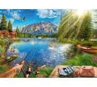 Ravensburger Life at The Lake 1000 Piece Jigsaw Puzzle for Adults - 12000877 - H