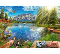 Ravensburger Life at The Lake 1000 Piece Jigsaw Puzzle for Adults - 12000877 - H