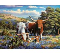Ravensburger Loving Longhorns 12000826 - Puzzle da 500 pezzi per adulti, realizz
