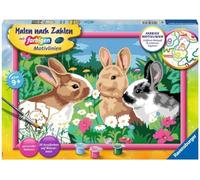 Ravensburger Malen nach Zahlen 28517 - Putzige Häschen - Kinder ab 9 Jahren: Malen nach Zahlen