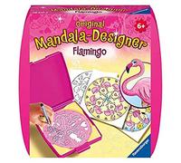 Ravensburger- Mandala-Mini-Flamingo Fenicottero Hobby Creativo, Colore Bianco, 28520