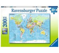 Ravensburger mappa del mondo - puzzle da 200 pezzi