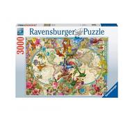 Ravensburger - Mappamondo Flora E Fauna 3000 PZ
