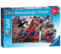 Ravensburger Puzzle Spiderman - 3 puzzle da 49 pezzi - 5+ anni - 21x21 cm