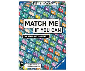 Ravensburger Match Me If You Can - Party-Game with 300 Curious Questions - Fun Conversation Starter & Social Guessing Game - 3 to 8 Players - Ages 8+