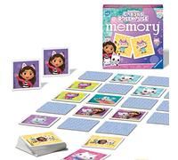 Ravensburger - Memory Gabby's Dollhouse, Gioco da Tavolo Bambini 3+ | Memory gioco per bambini con 48 tessere di Gabby's Dollhouse. Per 2-6 giocatori dai 3 anni, ideale da giocare in famiglia.