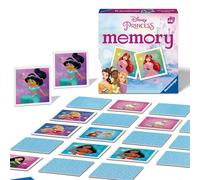 Ravensburger - Mini Memory Disney Princess, Gioco Memory per Famiglie, 48 Tessere, Età Raccomandata 3+