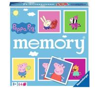 Ravensburger - memory® versione peppa pig, 64 tessere, gioco da tavolo, 3+ anni