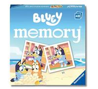 Ravensburger - Memory Pocket Bluey | Gioco di Memoria 48 Carte, 3+ | Memory Bluey con 48 carte e 24 immagini da abbinare. Gioco di memoria per 2-6 giocatori dai 3 anni, ideale in famiglia.