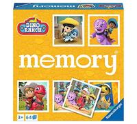 Ravensburger - Memory® Versione Dino Ranch, 64 Tessere, Gioco Da Tavolo, 3+ Anni
