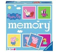 Ravensburger - Memory Versione Peppa Pig, 64 Tessere, Gioco Da Tavolo, 3+ Anni