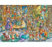 Ravensburger 12000489 - Mezzanotte in biblioteca - puzzle 1000 pezzi - puzzle adulti e ragazzi da 14 anni,