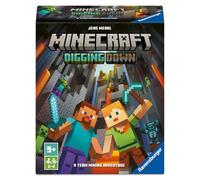Ravensburger - Minecraft Digging Down, Gioco di Carte 9+, 2-4 Giocatori | Gioco di carte Minecraft per 2-4 giocatori dai 9 anni: scava, raccogli risorse e vivi un'avventura nel mondo Minecraft.
