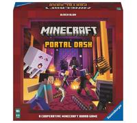 Ravensburger Minecraft Portal Dash Board Game per 1 a 4 giocatori, adulti e bambini dai 10 anni in su, strategia coinvolgente