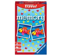 Ravensburger - Mini Memory Travel, Gioco da Tavolo Tascabile, 2-4 Giocatori, 8+ Anni