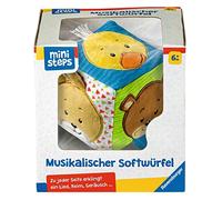 Ravensburger ministeps 4162 Musikalischer Softwürfel - Activity-Würfel mit Musik und Geräuschen, Motorikspielzeug, Baby Spielzeug ab 6 Monate