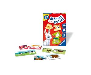 Ravensburger Mom and her little ones - Gioco di abbinamento di animali a partire da 2 anni - Puzzle educativo autocorrettivo - Sviluppa il linguaggio e l'osservazione
