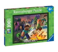 Ravensburger Monster Minecraft0 100 Pezzi XXL Puzzle per Bambini Età 6+