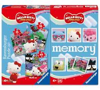 Ravensburger - Multipack Memory® e Puzzle di Hello Kitty, Puzzle e Gioco per Bambini, Età Raccomandata 4+