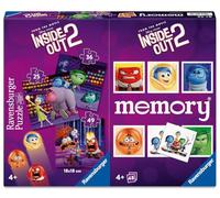 Ravensburger - Multipack Memory® e Puzzle Inside Out 2, Puzzle e Gioco per Bambini, Età Raccomandata 4+