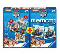 Ravensburger 20823 4 Multipack Memory e Puzzle Paw Patrol, Puzzle e Gioco per Bambini, Età Raccomandata 4+