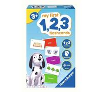 Ravensburger My First 1, 2, 3 Flash Card Game per bambini dai 3 anni in su, ideale per l'apprendimento precoce, il riconoscimento di oggetti, alfabeto, lettura e ortografia