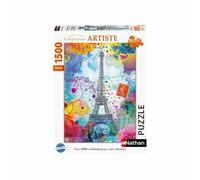 Nathan - Puzzle Tour Eiffel Multicolore - 1500 Pezzi
