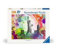 Ravensburger New York Postcard 500 Piece Jigsaw Puzzle for Adults - 12000368 - H
