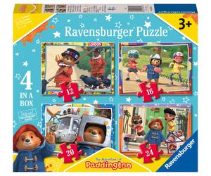Ravensburger Paddington Bear Jigsaw Puzzles for Kids Age 3 Years Up - 4 in a Box