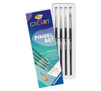 Ravensburger Painting by numbers 25559 - set di pennelli per bambini dai 7 anni in su e adulti, accessori per dipingere con i numeri, 4 pennelli di alta qualità, regalo