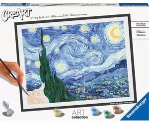 Ravensburger Painting by Numbers - CreArt Collection - Notte Stellata (Van Gogh) - 1 pz.