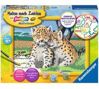 Ravensburger Painting by Numbers - Piccoli Leopardi (CONFEZIONE E ISTRUZIONI IN TEDESCO) - 1 pz.