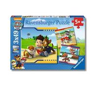Ravensburger Puzzle Pattuglia Zampa – 3 x 49 pezzi – Eroi con la pellicci