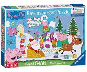 Ravensburger Peppa Pig 32 Piece Christmas Jigsaw Puzzle for Kids Age 3 Years Up with Door Hanger